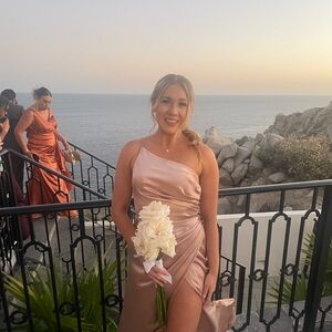 David bridal dress color: champagne